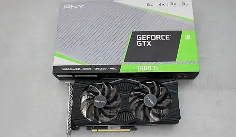 PNYGTX 1660 Ti 6GB Graphics Card (GPU Box Included)