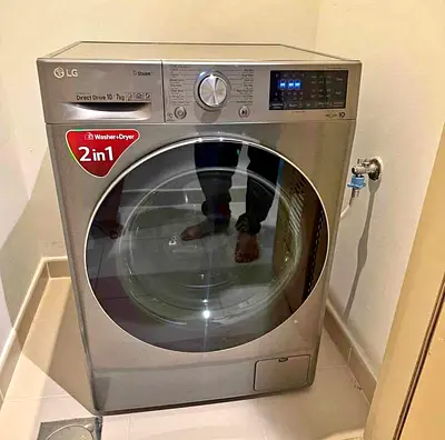 LG 10.5/7kg washer dryer combo machine digital invtar latest version 60cm