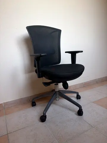 Comfortable Padded Office Chair - Black