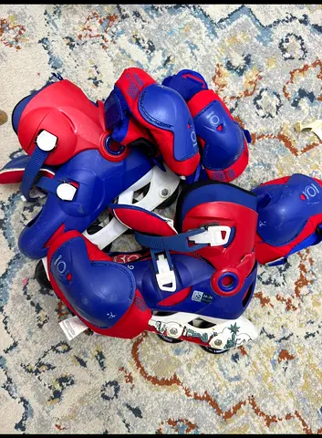 Oxelo skates kids with safety gears