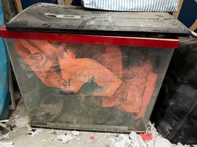 Used 40L fish aquarium tank with lid and accessories