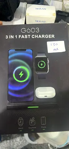 G603 3-in-1 Fast Wireless Charger (Phone, Watch, Earbuds) - Used