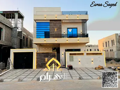 Luxury villa next to a stone mosque with distinctive finishes. Own a ground floor, first floor, and roof villa in a unique location. A golden opportun