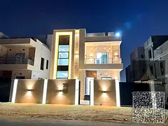 Luxury villa, negotiable price, first occupancy, two floors and a roof, prime location next to servi