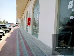 Commercial shop for rent in Al Rashidiya 1 on a main road | 120 sq ft with bathroom | wide parking a