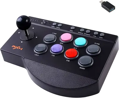 Arcade Stick,Street Fighter Fight Stick,with Turbo  Macro Functions USB Arcade