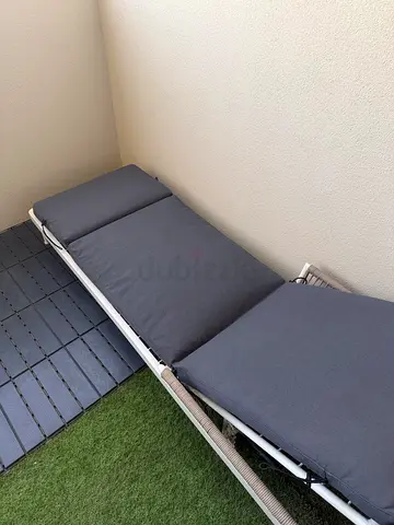Outdoor Sunbed with Cushions | Good Condition