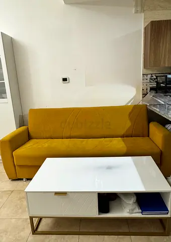 Sofacum bed with tea table