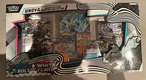 Pokemon Black Bolt White Flare Unova Heavy Hitters Premium Collection Box