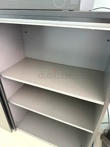 Grey Storage Shelf and Cabinet Unit