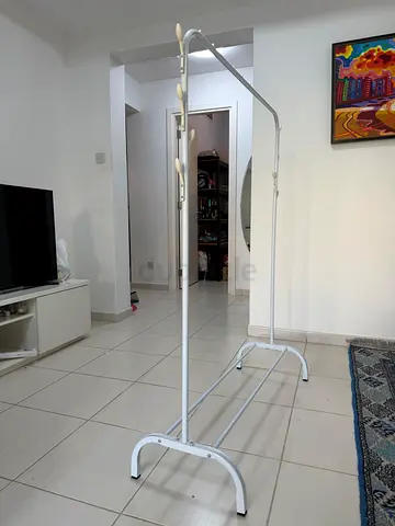 Free-standing metal clothes rack / garment rail - good condition