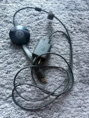 Google Chromecast (2nd Gen) HDMI Streaming Dongle with Power Cable