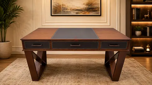 Modern Solid Wood Study/ Office Desk