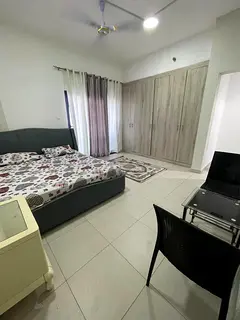Master family room with attached washroom and balcony alnahda1 rent