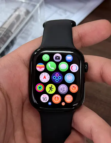 Apple Watch Series 8 (Black) with Black Sport Band - Good Condition
