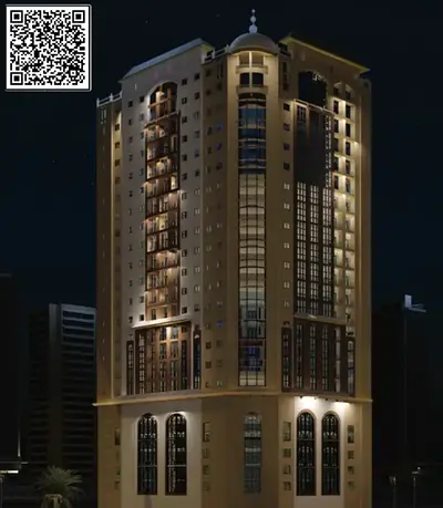 With an excellent down payment of only 83000 AED, own a spacious two-bedroom apartment with a livin