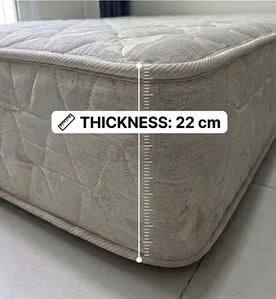 Used Box spring King Mattress 22 cm Thick 190cm x 145cm dimension - Good Condition