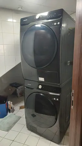Brand Samsung Separately Washer 18.5 kg Dryer 16 kg with WiFi Smart Technology Black Edition