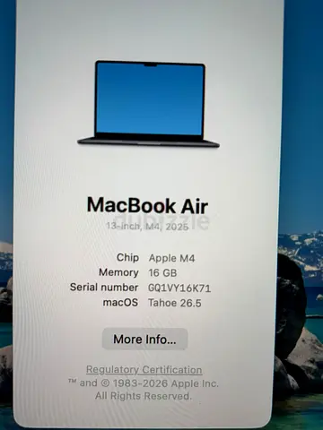 MacBook Air M4 16/512 (4.5 months old)