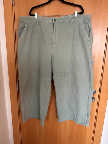 Green casual woman’s jeans, good used condition, brand cotton-on, style high rises wide leg