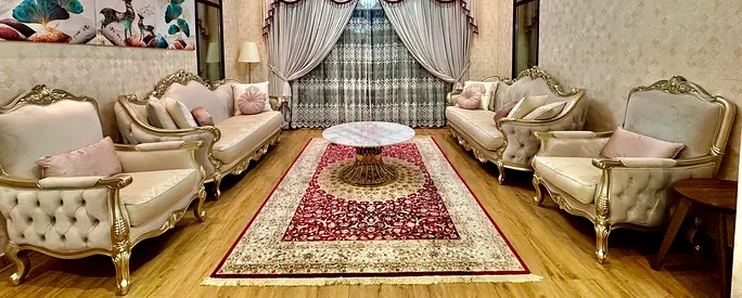 Luxury classic sofa set 3+3+1+1