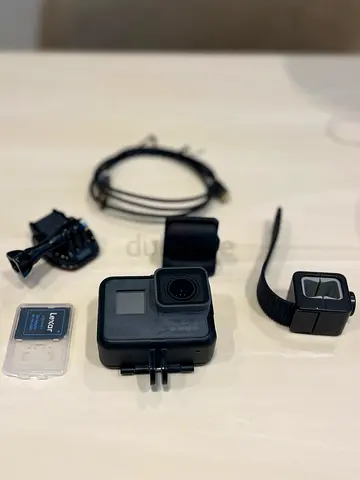 GoPro-style Action Camera with Mounts, Wrist Remote and SD Card - Good Condition
