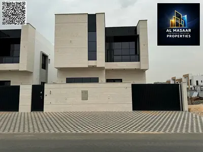 فيلا طابقين و روف 6 غرف ماستر تشطيب راقي واجهه حجر طبيعي. تملك حر و تورث للأبناء