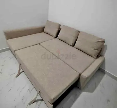 IKEA L Shape sofa with big storage in L , you can fix the L left and right