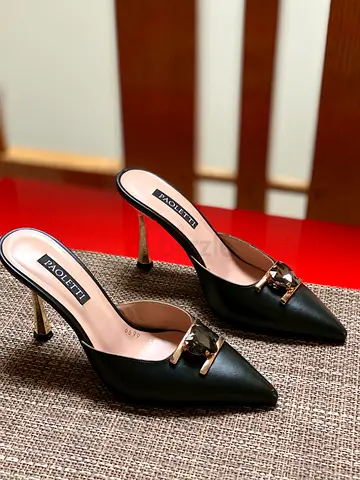Paoletti Black High Heels Ladies Shoes