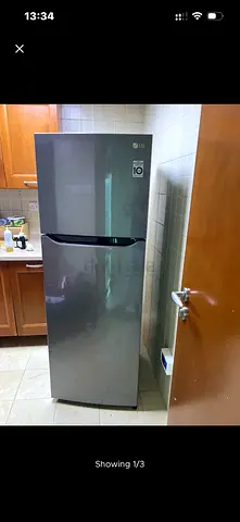 LG 2-Door Refrigerator in Good Condition - Silver