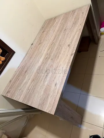 Pan emirates -style light oak study desk - good condition, ready to assemble