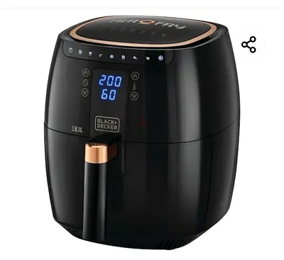 Black decker air fryer almost new