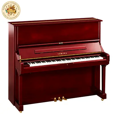 YAMAHA RED MAHOGANY UPRIGHT PIANO | USED PIANOS IN DUBAI