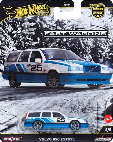 Hot Wheels Premium Fast Wagons Volvo 850 Estate die-cast car (sealed)