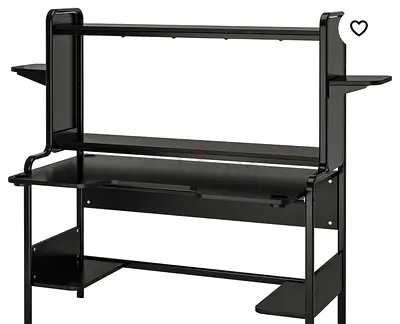 Ikea metal gaming desk black