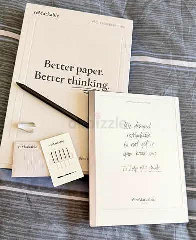 reMarkable 2 Paper Tablet — Mint, Complete Box + Marker Plus + Book Folio