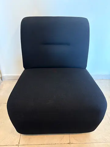 3pcs sofa with centre table (Black)
