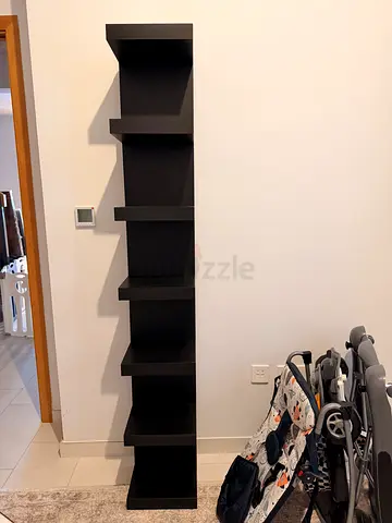 IKEA LACK black wall shelf