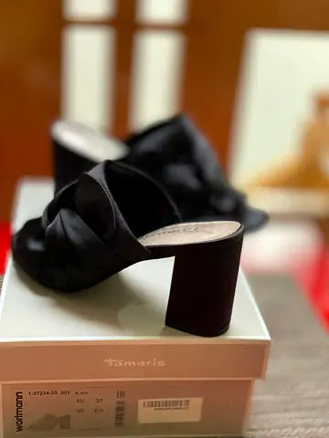 Tamaris Black Heels ladies Shoes