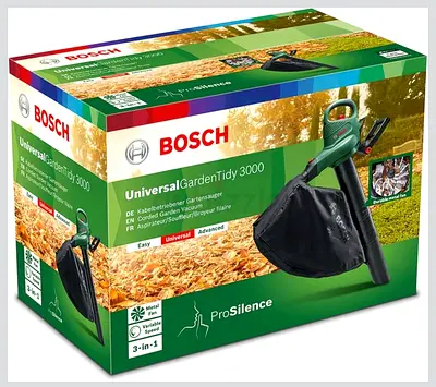 Bosch UniversalGardenTidy 3000 Corded Garden Vacuum/Blower (Boxed)
