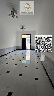 For annual rent in Rawda 3: a spacious studio apartment with a separate kitchen and large balcony, f
