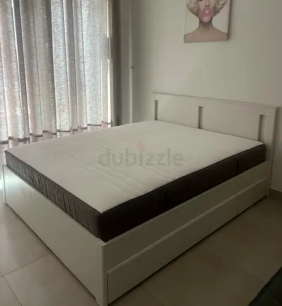 Ikea Bed with Ikea new Mattress
