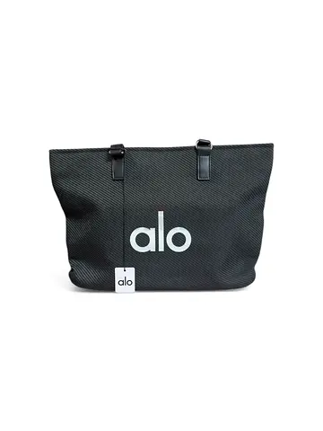 Alo Yoga Large Black Textured Tote Bag