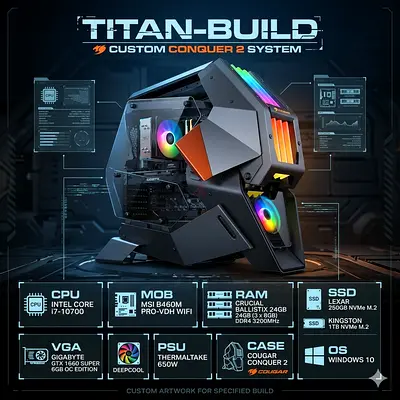Custom Conquer 2 Titan Gaming Desktop PC