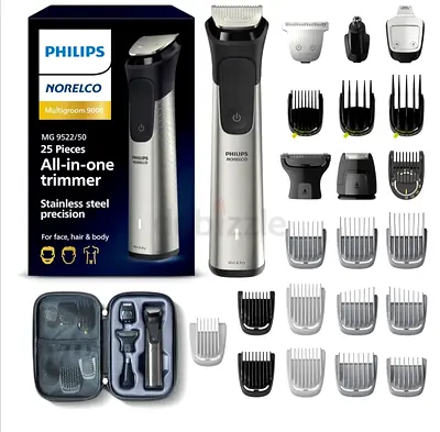 Philips Norelco Multigroom 9000 Series, All-in-One Trimmer, Beard Trimmer and Hair Clipper, 25-Piece