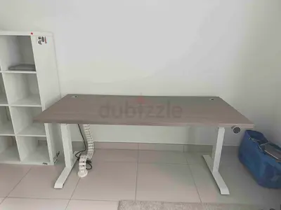 Electric Standing Desk – 180×80cm Stone Grey