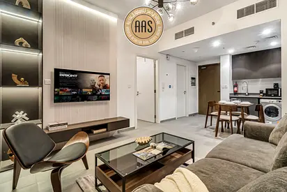 Stunning, Fully Furnished 1-Bedroom Apartment for Rent in Tiraz 6, Aljada