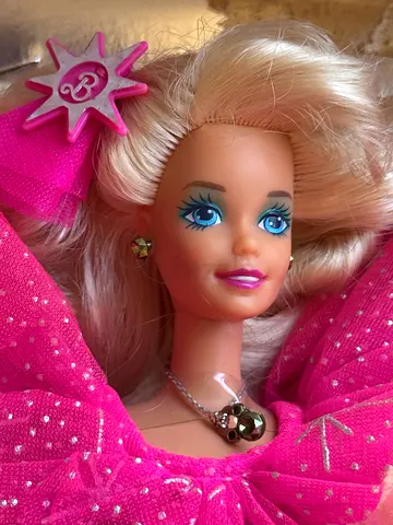 Vintage brand new Happy Holidays Barbie in original packaging (damaged box, new doll condition)
