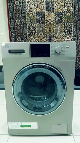 Front load washing machine - working condition, silver