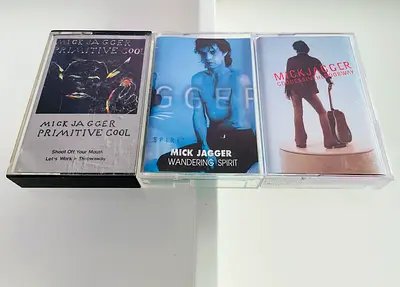 3 Mick Jagger Music Cassettes